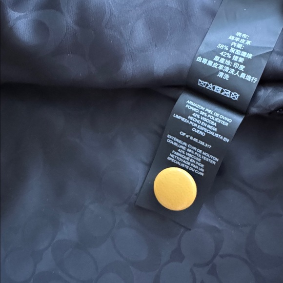 NWT Coach Women's Mustard Patent Leather Jacket. XS. $895 - Picture 10 of 13